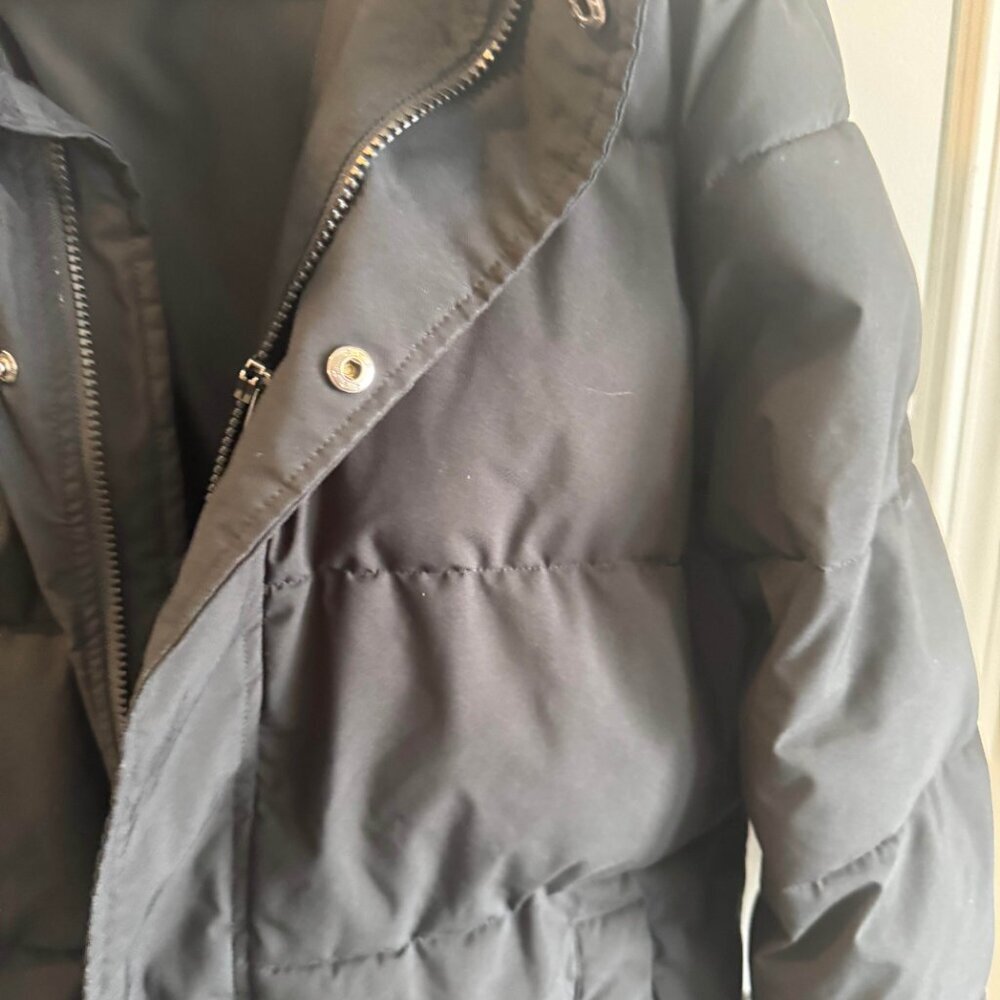 Ben Sherman Puffer Jacket Men Medium Black Lightweight With Hood - Picture 6 of 10